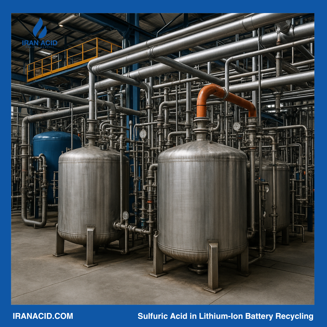 sulfuric acid in lithium-ion battery recycling