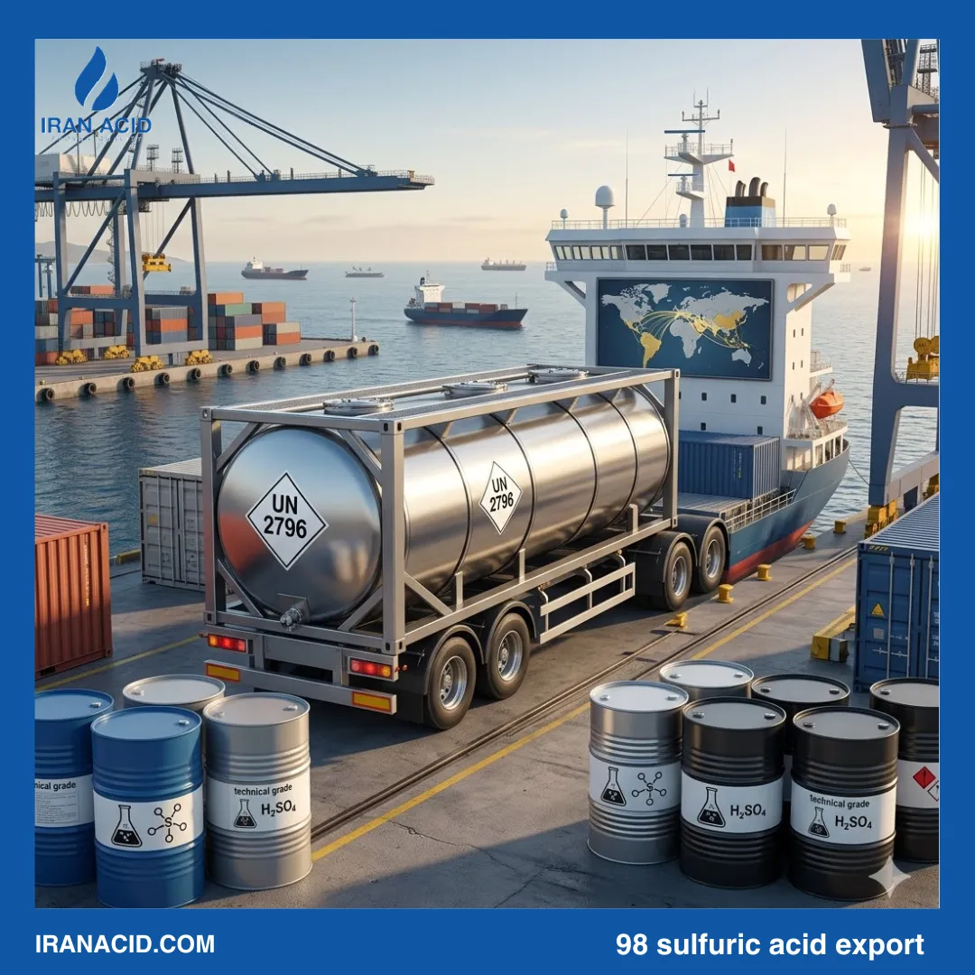 98 sulfuric acid export